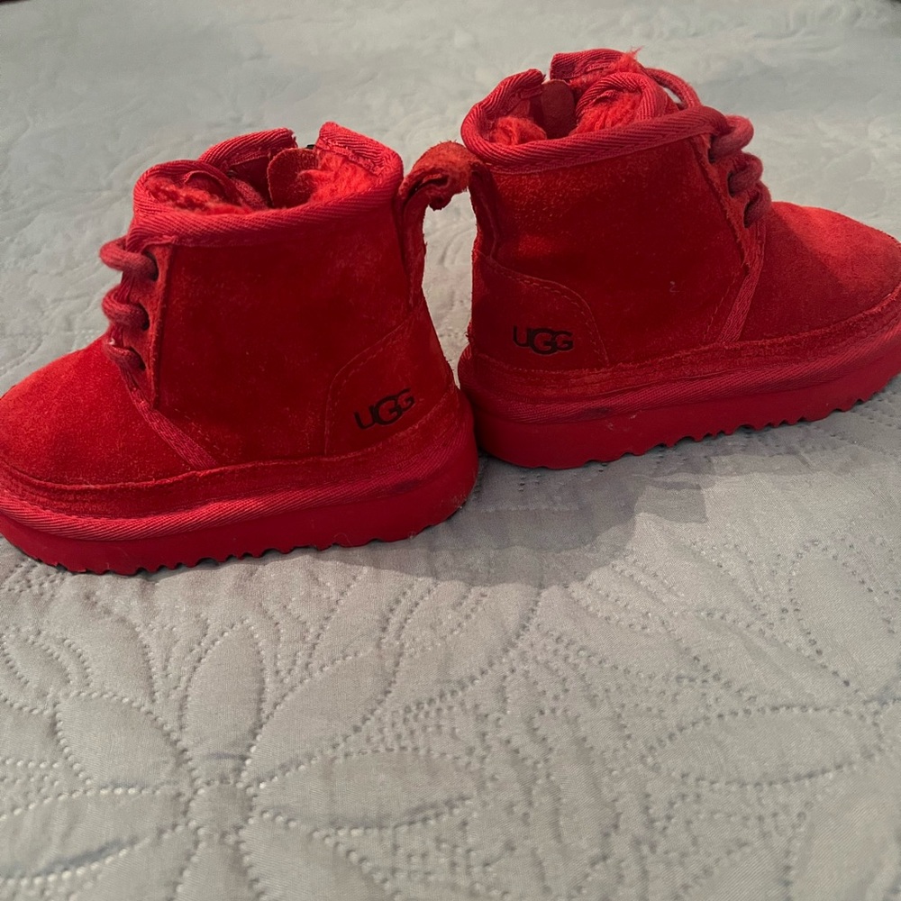 Red toddler UGGs size 7C